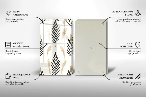 Chopping board Boho plants