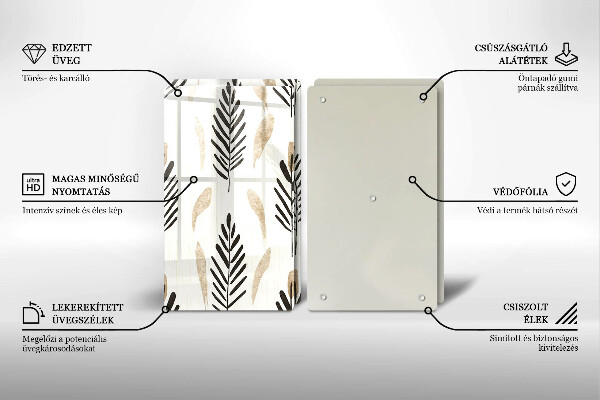 Chopping board Boho plants