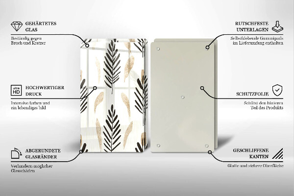 Chopping board Boho plants