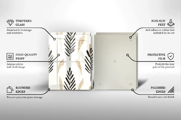 Chopping board Boho plants