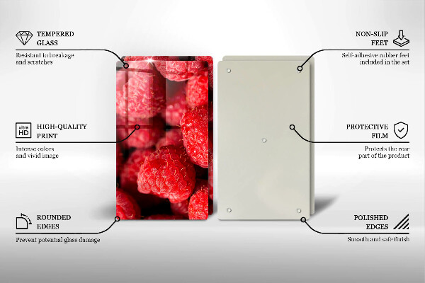 Chopping board Raspberry fruit