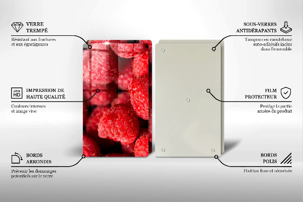 Chopping board Raspberry fruit