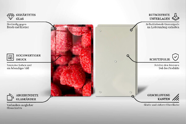 Chopping board Raspberry fruit
