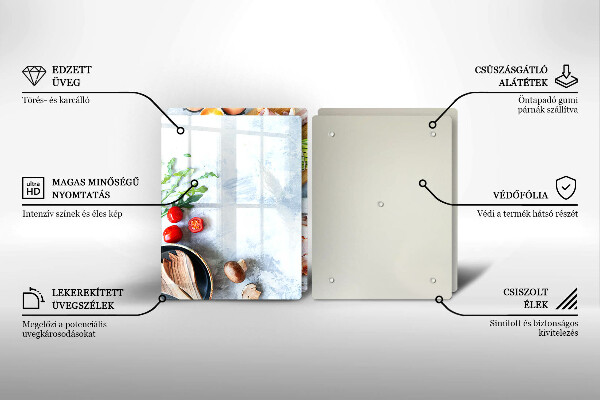 Chopping board Ingredients in the kitchen