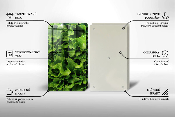 Worktop protector Green lettuce leaves