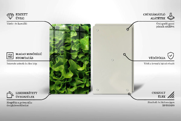 Worktop protector Green lettuce leaves