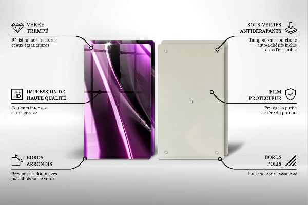 Worktop protector Purple abstraction