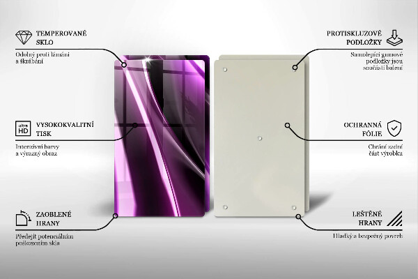 Worktop protector Purple abstraction
