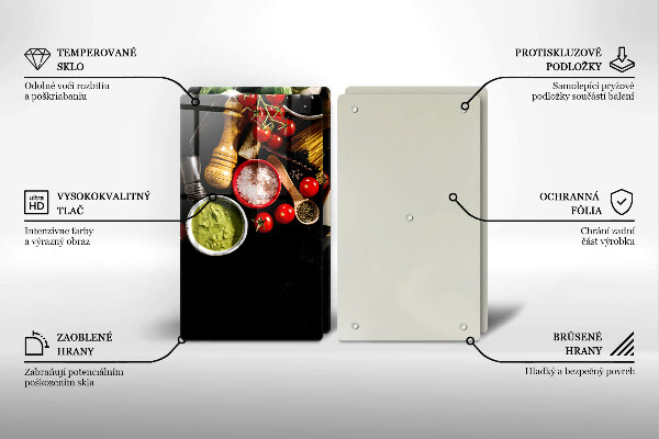 Worktop protector Italian ingredients and spices