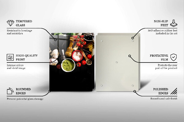 Worktop protector Italian ingredients and spices