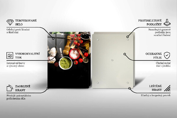 Worktop protector Italian ingredients and spices