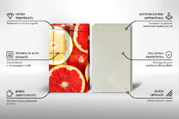 Worktop protector Grapefruit slices