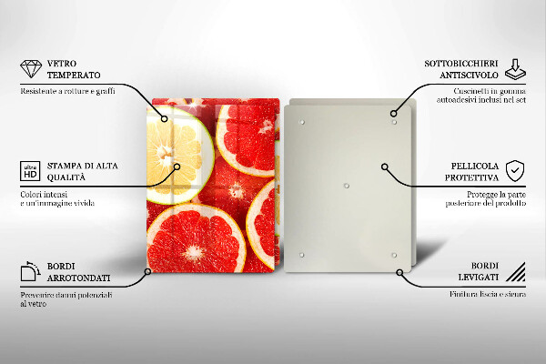 Worktop protector Grapefruit slices