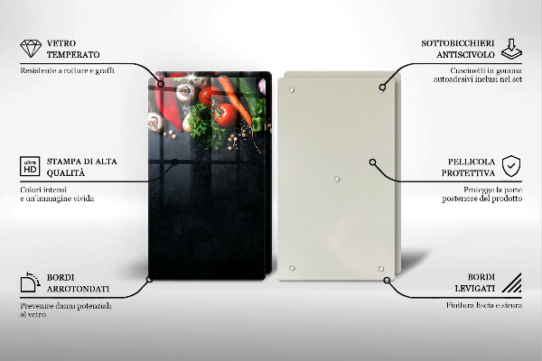 Worktop protector Colorful vegetables