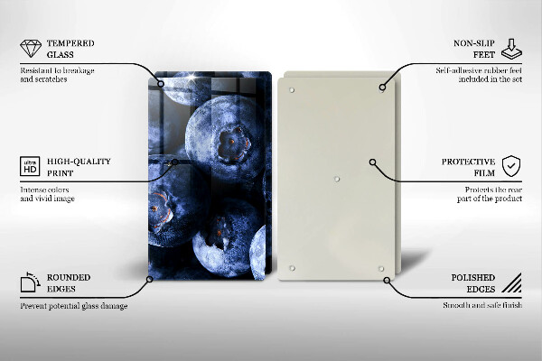 Worktop protector Berries close-up