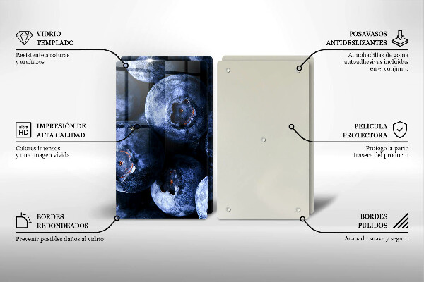 Worktop protector Berries close-up