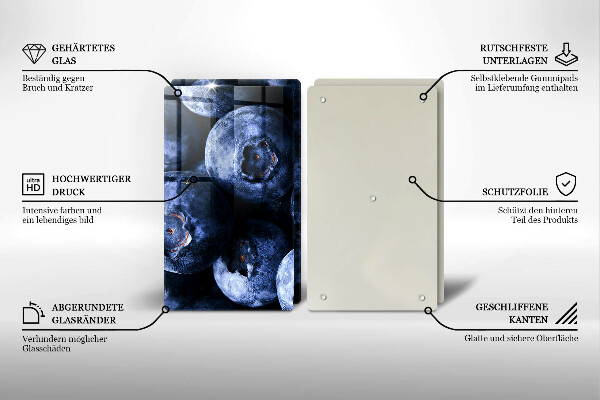 Worktop protector Berries close-up