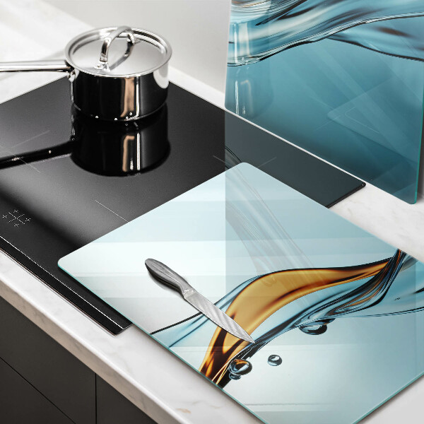 Worktop protector Water on a blue background