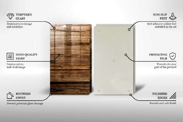 Worktop protector Wood texture