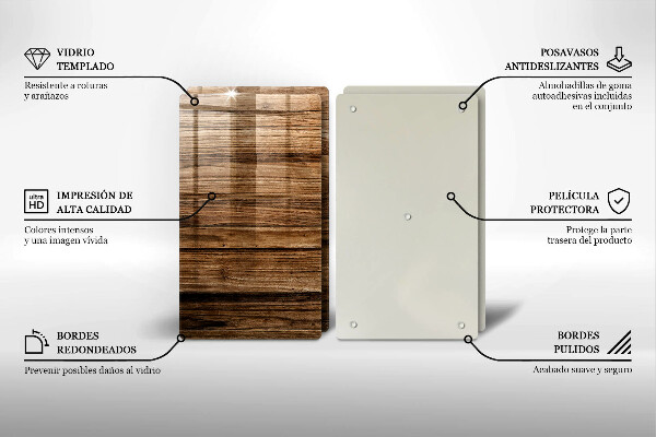 Worktop protector Wood texture