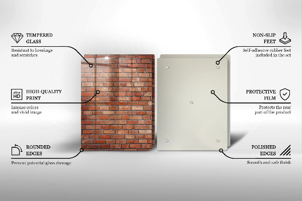 Chopping board Brick wall