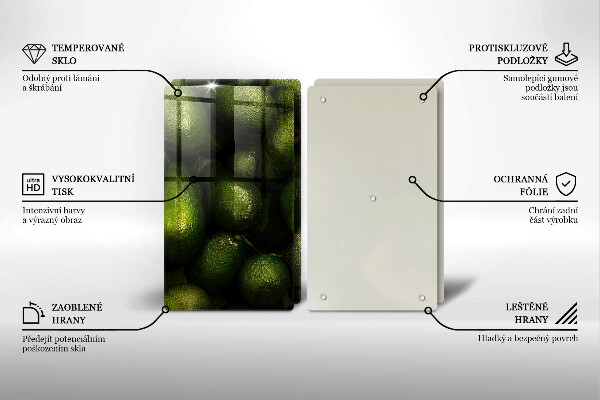 Chopping board Avocado fruit