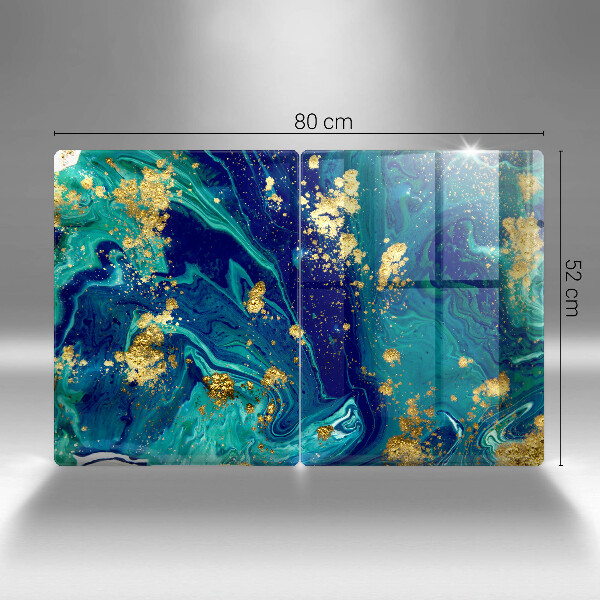Chopping board Abstraction with gold