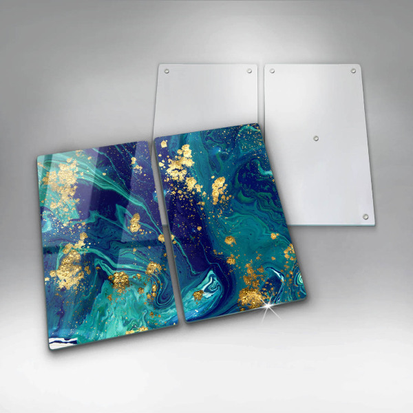 Chopping board Abstraction with gold