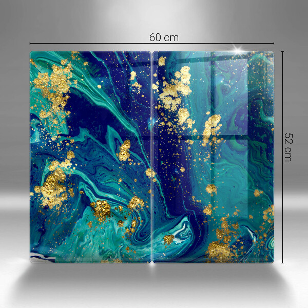 Chopping board Abstraction with gold