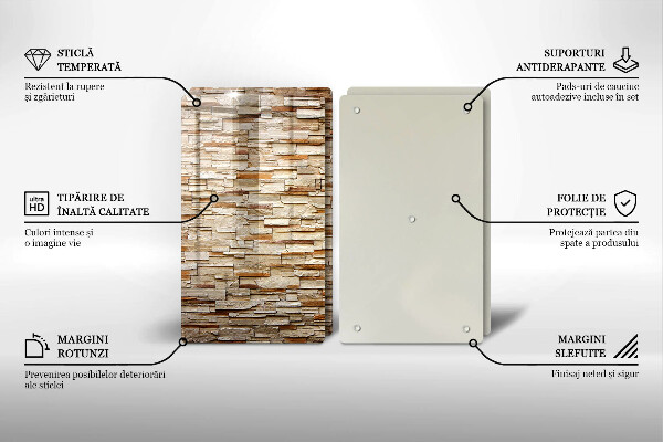 Chopping board Decorative texture stones