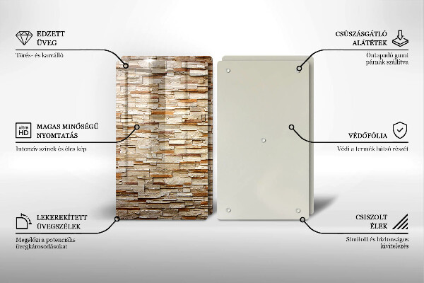 Chopping board Decorative texture stones