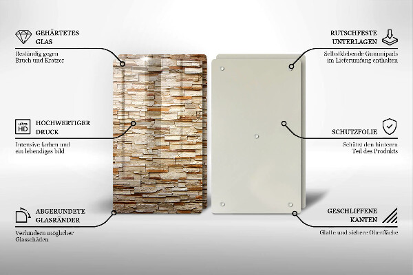 Chopping board Decorative texture stones