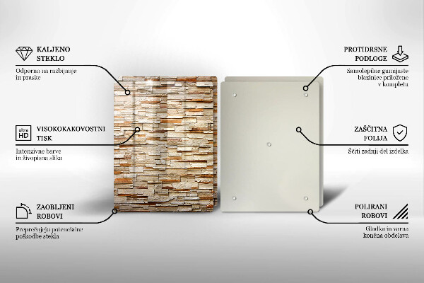 Chopping board Decorative texture stones