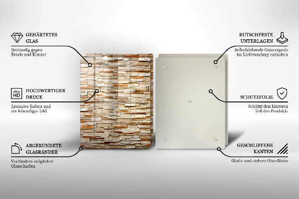 Chopping board Decorative texture stones