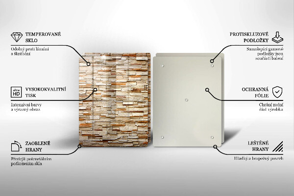 Chopping board Decorative texture stones