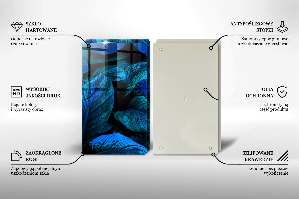 Chopping board Jungle vegetation leaves