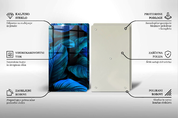 Chopping board Jungle vegetation leaves