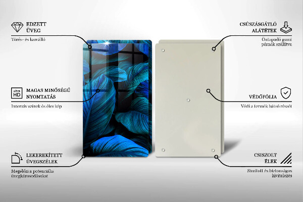 Chopping board Jungle vegetation leaves