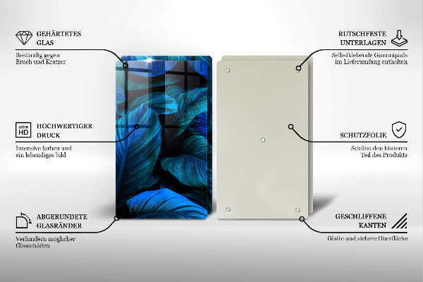 Chopping board Jungle vegetation leaves