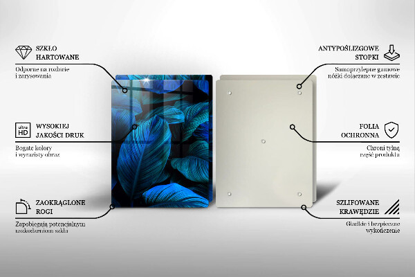 Chopping board Jungle vegetation leaves