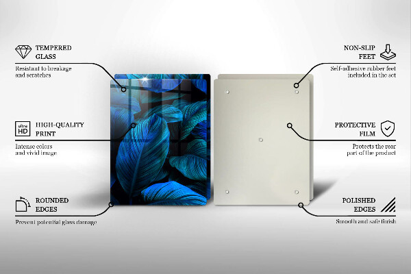 Chopping board Jungle vegetation leaves