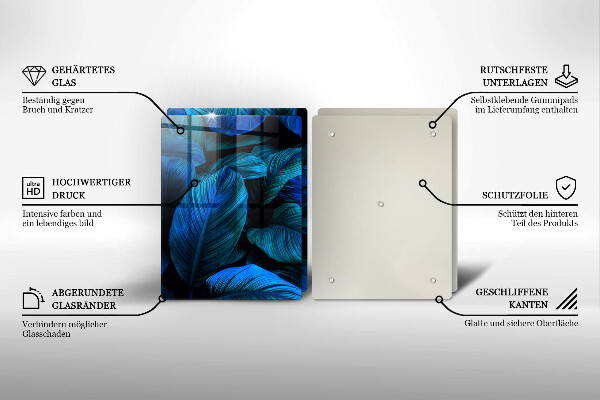 Chopping board Jungle vegetation leaves