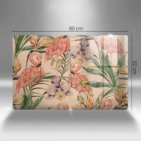 Chopping board Flaminga illustration