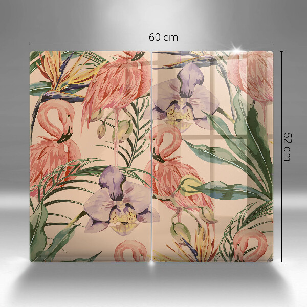 Chopping board Flaminga illustration