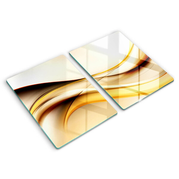 Chopping board Abstraction smoke lines