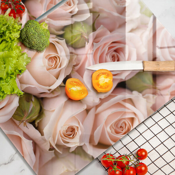 Chopping board A delicate bouquet of roses