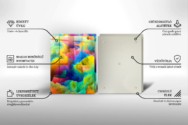 Chopping board Colorful abstraction