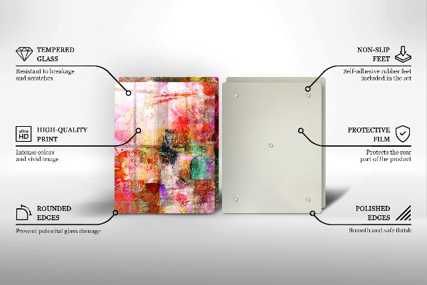 Chopping board Paint abstraction