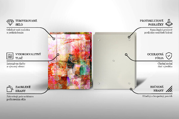 Chopping board Paint abstraction