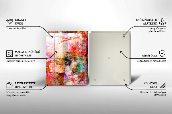 Chopping board Paint abstraction